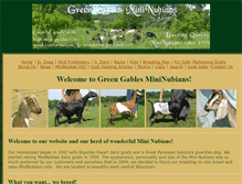 Tablet Screenshot of greengablesmininubians.com